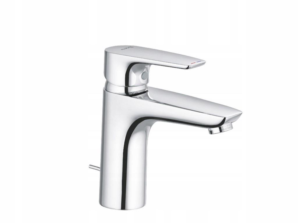 Bateria umywalkowa KLUDI PURE&SOLID XL 100 1-uchwytowa mosiężna chrom