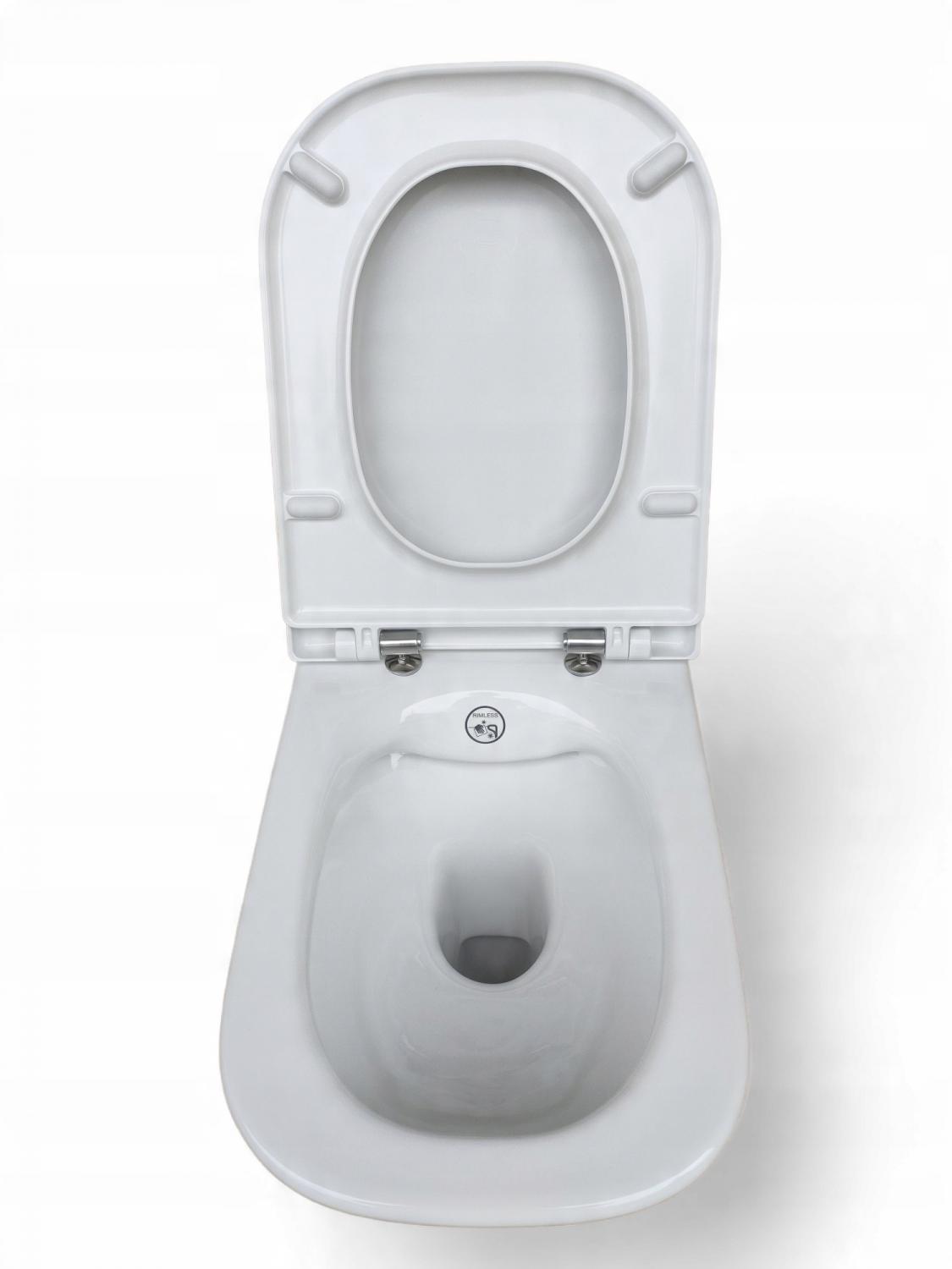 Miska wisząca GAP Rimless + Deska wolnoopadająca Slim Biały ROCA[16]