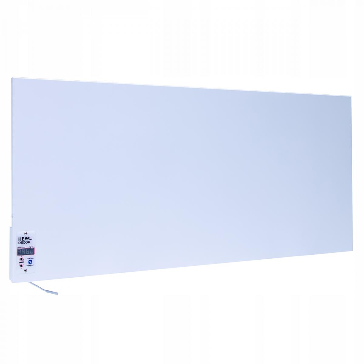 Grzejnik stalowy HD-WAVE STEEL z termostatem, moc 400 W - biały