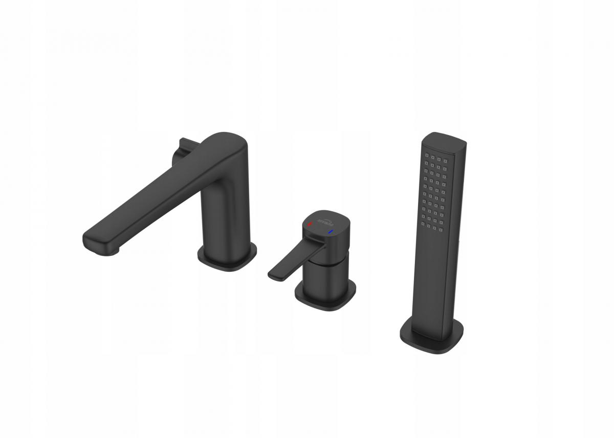 INVENA BATERIA WANNOWA 3 OTWOROWA GLAMOUR INVENA TREND CZARNA