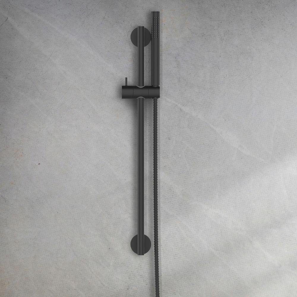 INVENA ZESTAW NATRYSKOWY NA DRĄŻKU ALONIA MAT, CZARNY 1F