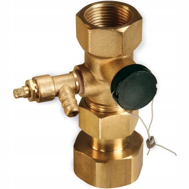 AFRISO Szybkozłącze ASK do naczynia wzbiorczego z zawor rewiz 2 x 1 cal GW