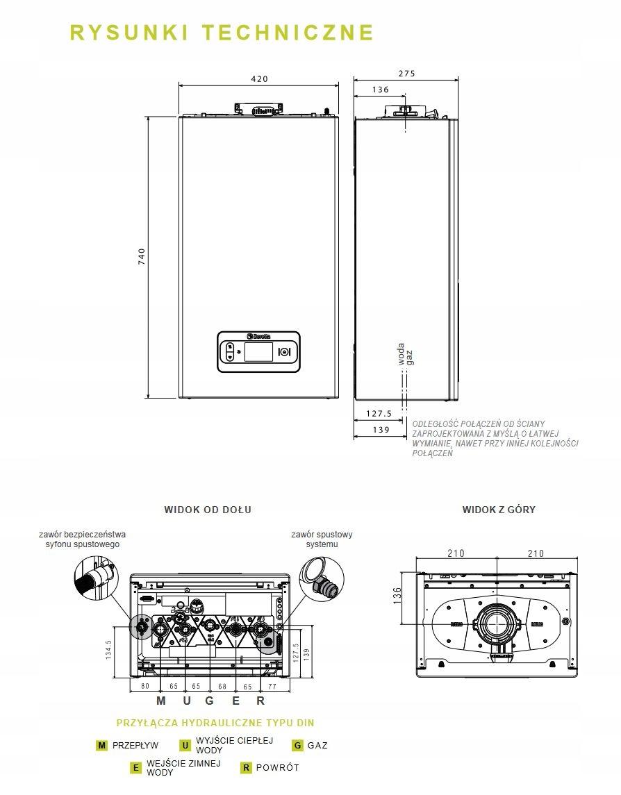 Kocioł kondensacyjny gazowy MYNUTE EVO-X 20 R jednofunkcyjny