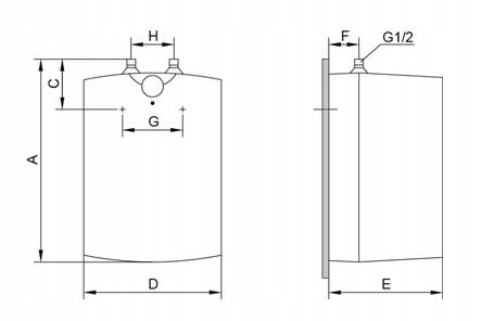 Podgrzewacz przepływ Biawar GT 5 U (MINI) 5L 48h