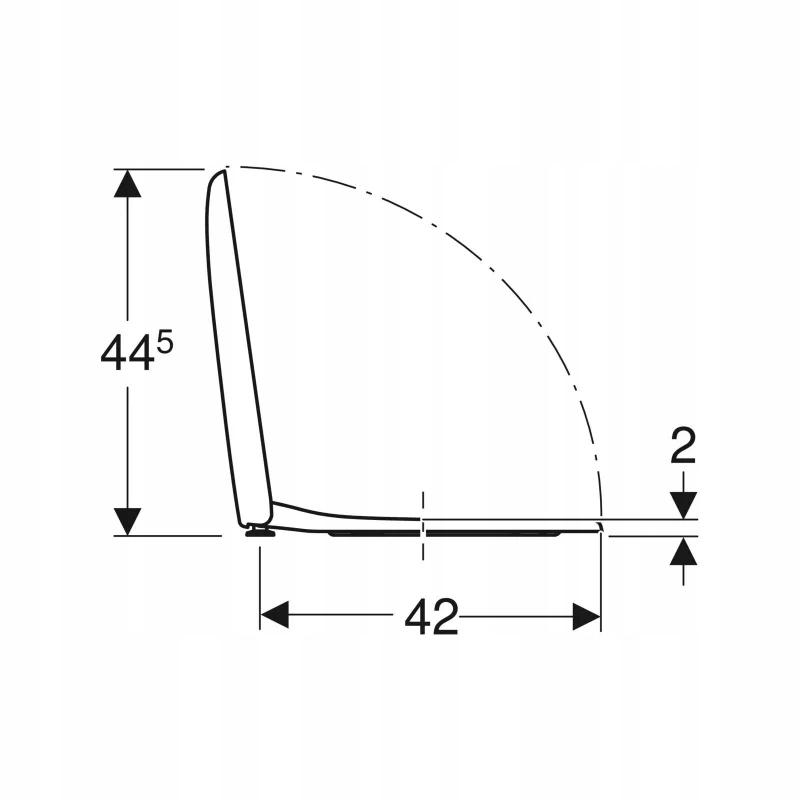 GEBERIT Deska sedesowa FANTASIA mocowanie od góry 500.870.00.1 48h
