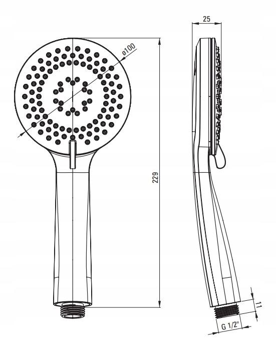DEANTE Bateria wannowa wolnostojąca z zestawem prysznicowym Alpinia, złoty