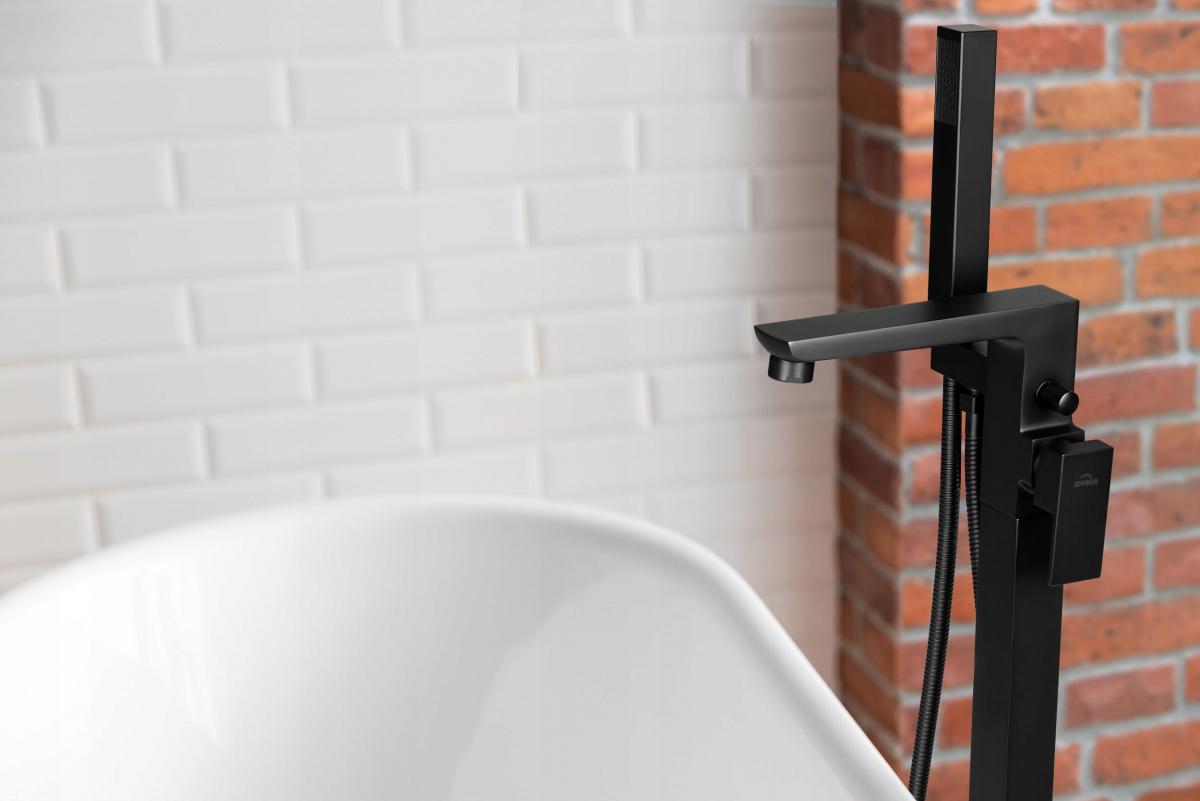 INVENA BATERIA WANNOWA WOLNOSTOJĄCA PAROS INVENA TREND CZARNA