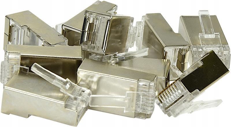 A-LAN Wtyk przelotowy RJ45 STP kat.6 (op.100 szt) ALANTEC