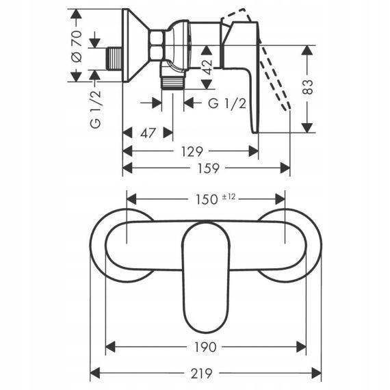 Bateria kuchenna stojąca KLUDI VITALLE TAIL 1-otw. mosiężna chrom z obrotow