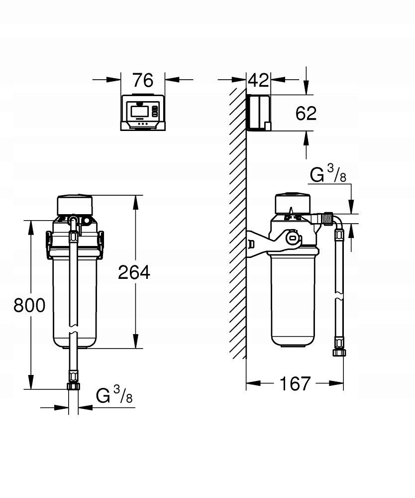 GROHE Zestaw filtrujący kompatybilny z bateriami GROHE Blue Pure GROHE BLUE