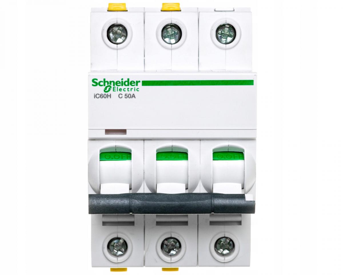 SCHNEIDER ELECTRIC Wyłącznik nadprądowy iC60H-C50-3 C 50A 3-biegunowy