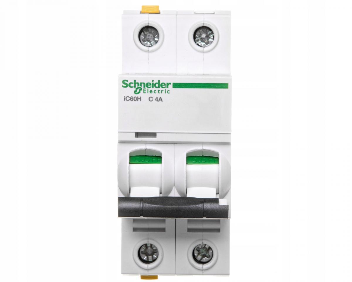 SCHNEIDER ELECTRIC Wyłącznik nadprądowy iC60H-C4-2 C 4A 2-biegunowy