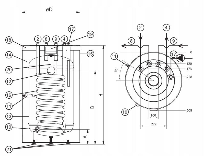 Kocioł gazowy kondensacyjny DE DIETRICH MCR3 evo 24T/SRK150