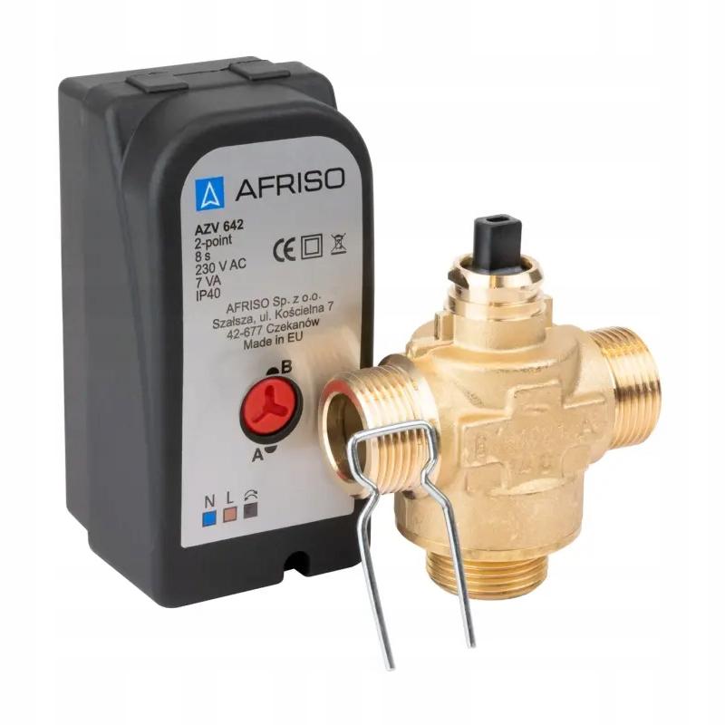 Zawór strefowy AFRISO 3-drogowy AZV 642 DN15 1664200 Gz3/4 48h