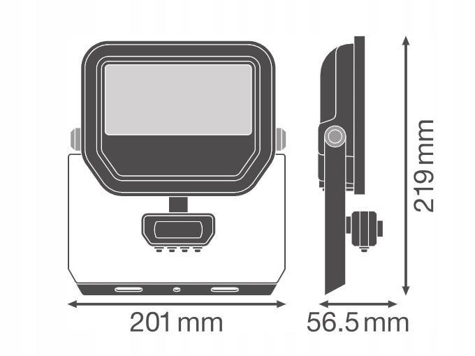 Naświetlacz Floodlight 50 SN P 41W 6KLM 840 PS SY100 BK Naświetlacz z elast