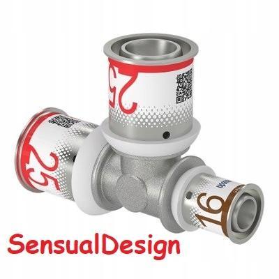 Uponor S-Press PLUS trójnik redukcyjny 25-25-16