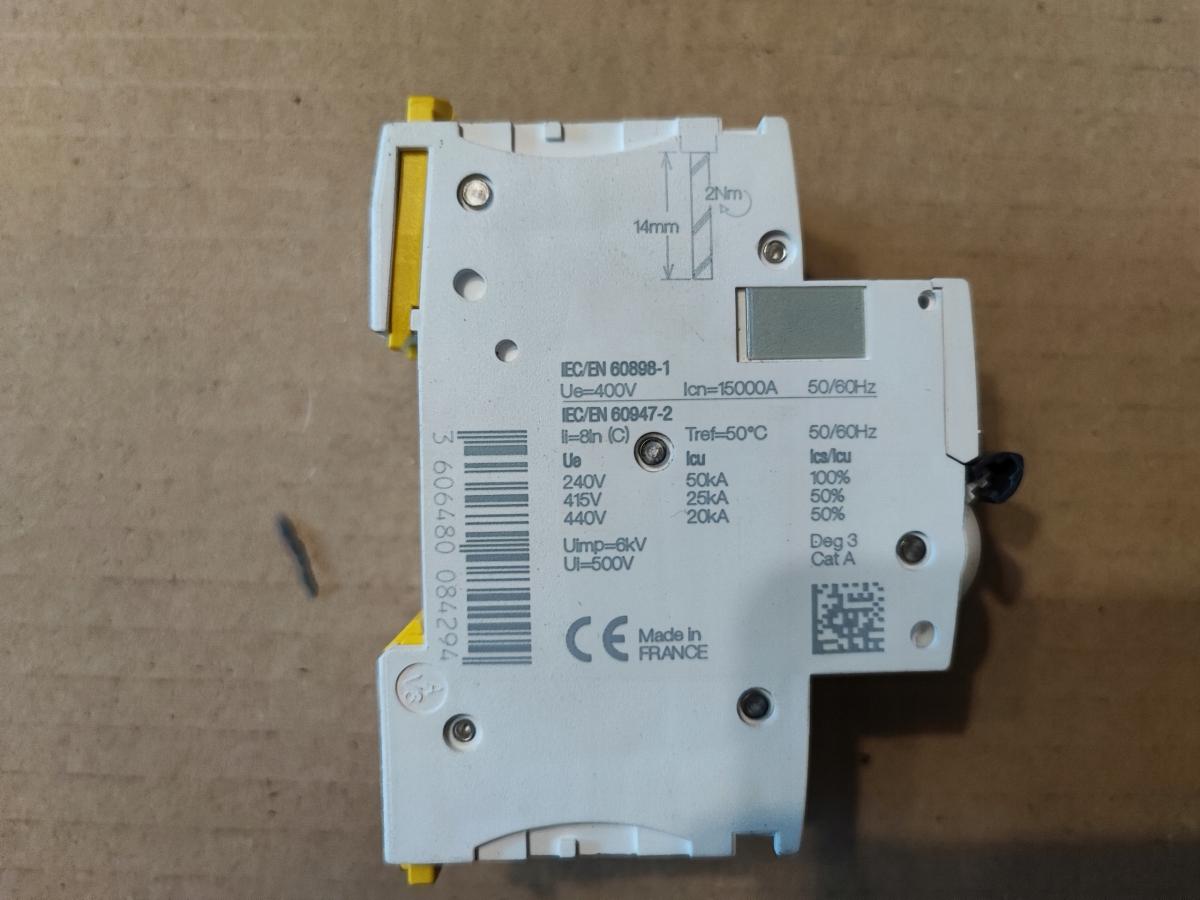 SCHNEIDER ELECTRIC Wyłącznik nadprądowy iC60L-C6-2 C 6A 2-biegunowy