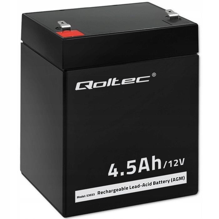 QOLTEC Akumulator AGM 12V 4.5Ah max. 67.5A