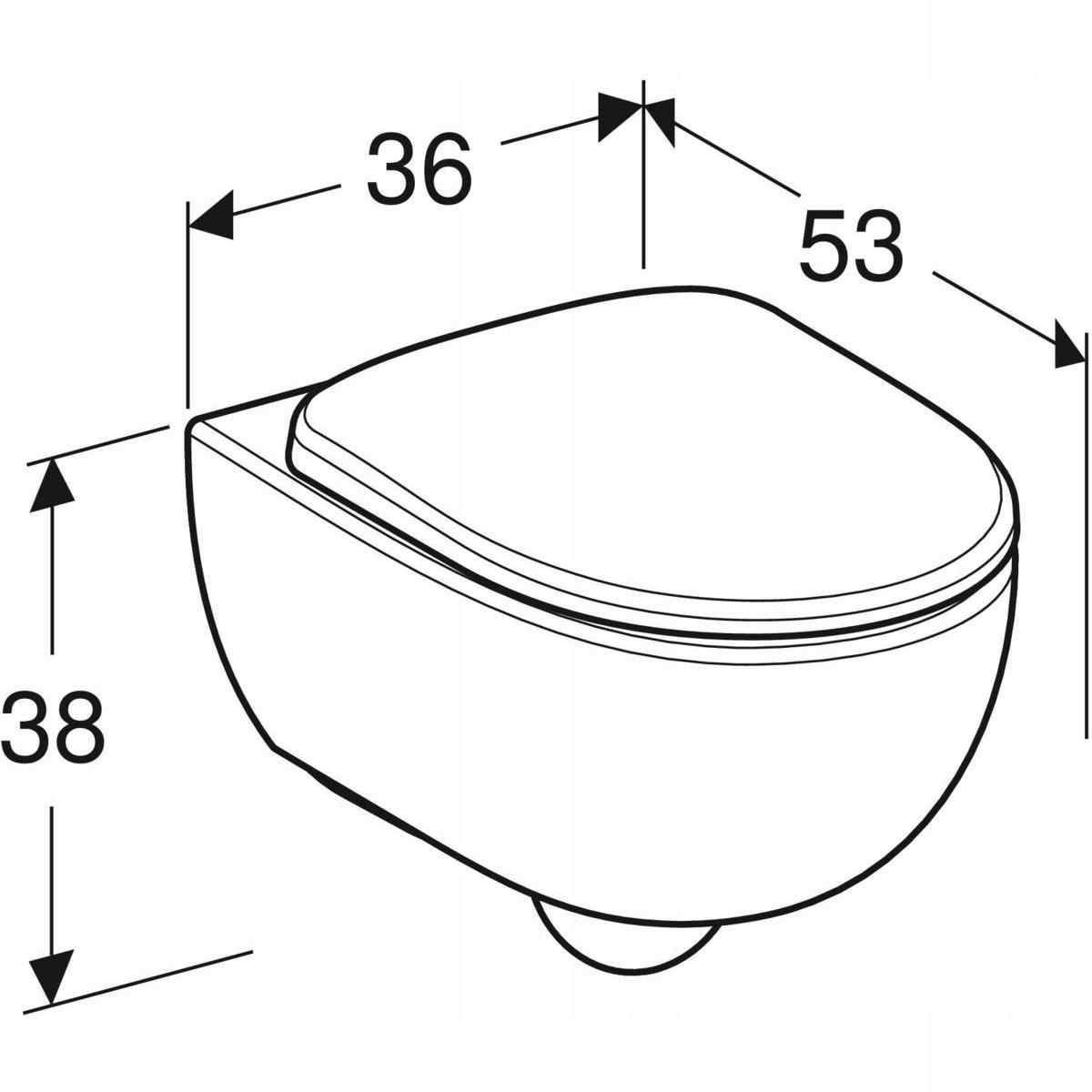 GEBERIT Miska wisząca WC Selnova Premium z deską sedesową wolne opadanie