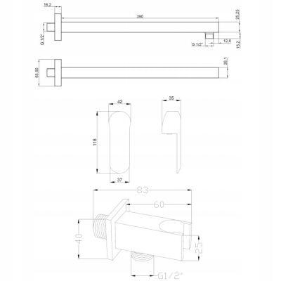 INVENA ZEST PODTYN Z BAT PODTYNK 2F GLAMOUR CHROM INVENA TREND