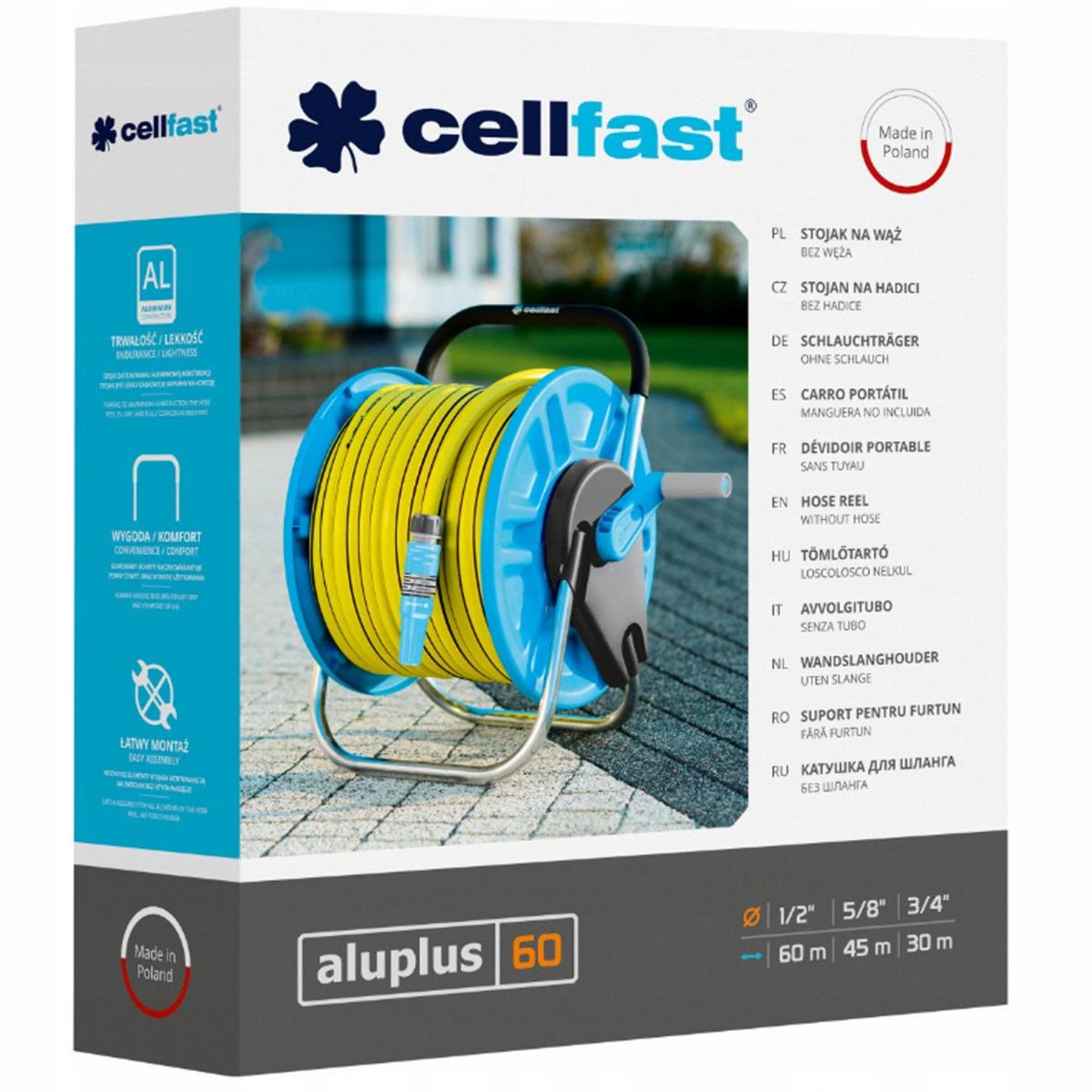 CELLFAST Stojak na wąż Aluplus 60mb 1/2