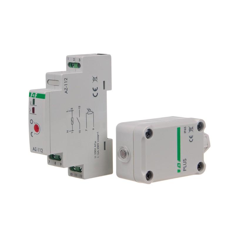 Automat zmierzchowy AZ-112 PLUS I=16A, zewnętrzna sonda hermetyczna PLUS, 1