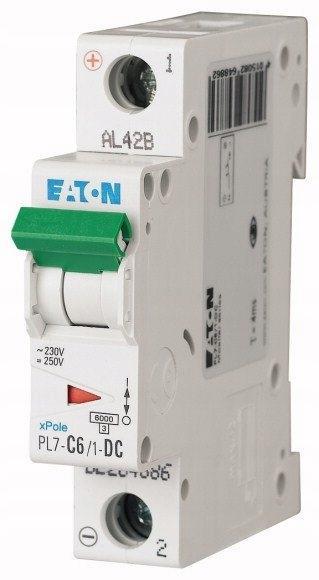 EATON Wyłącznik nadprądowy 10kA DC PL7-C6/1-DC