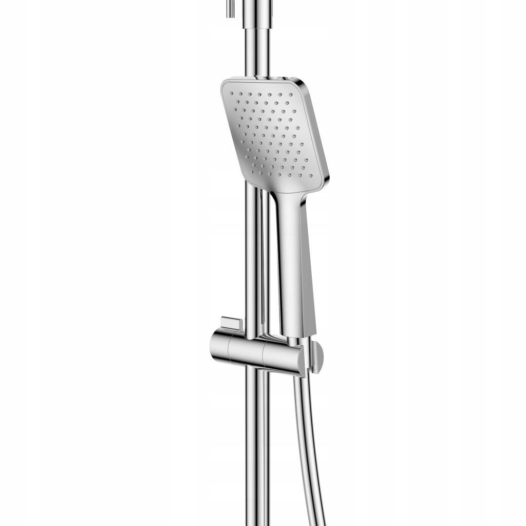 INVENA DESZCZOWNIA Z BATERIĄ NATRYSKOWĄ NERI INVENA TREND CHROM