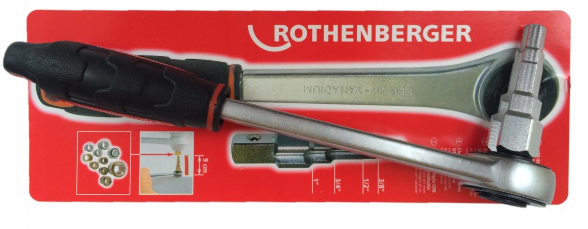 Klucz stopniowy z grzechotką do instalacji grzewczych ROTHENBERG UNI