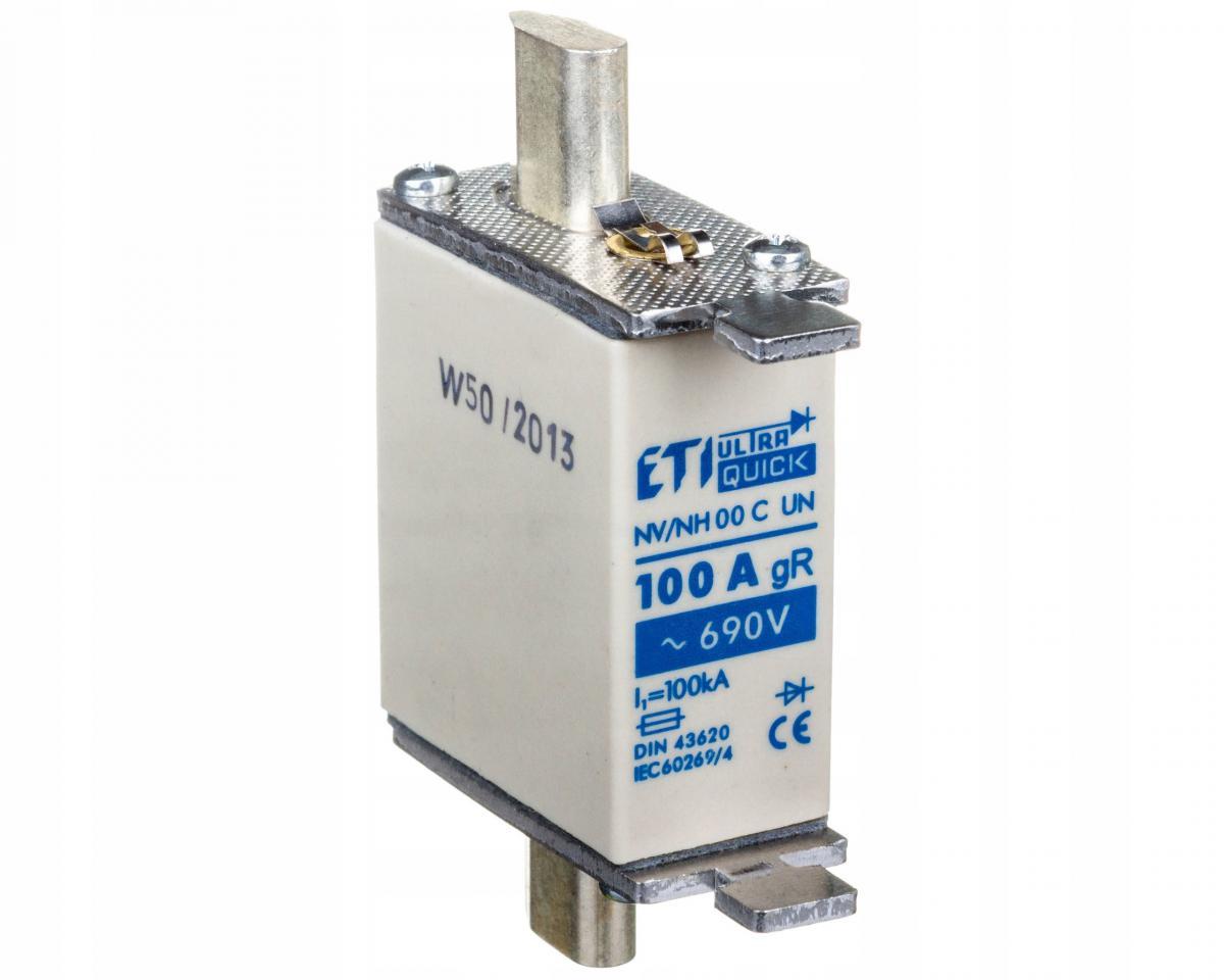ETI Wkładka topikowa ultraszybka M000UQU-N/100A/690V