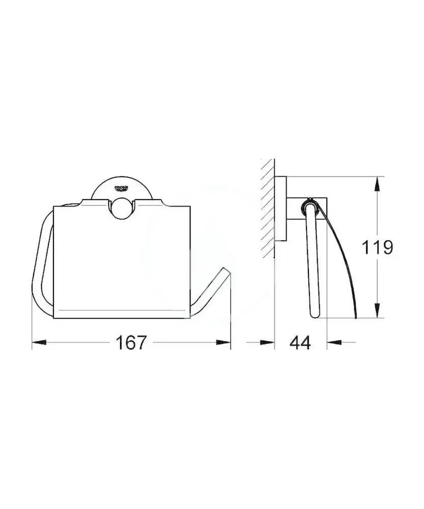 GROHE Uchwyt na papier GROHE Essentials chrom