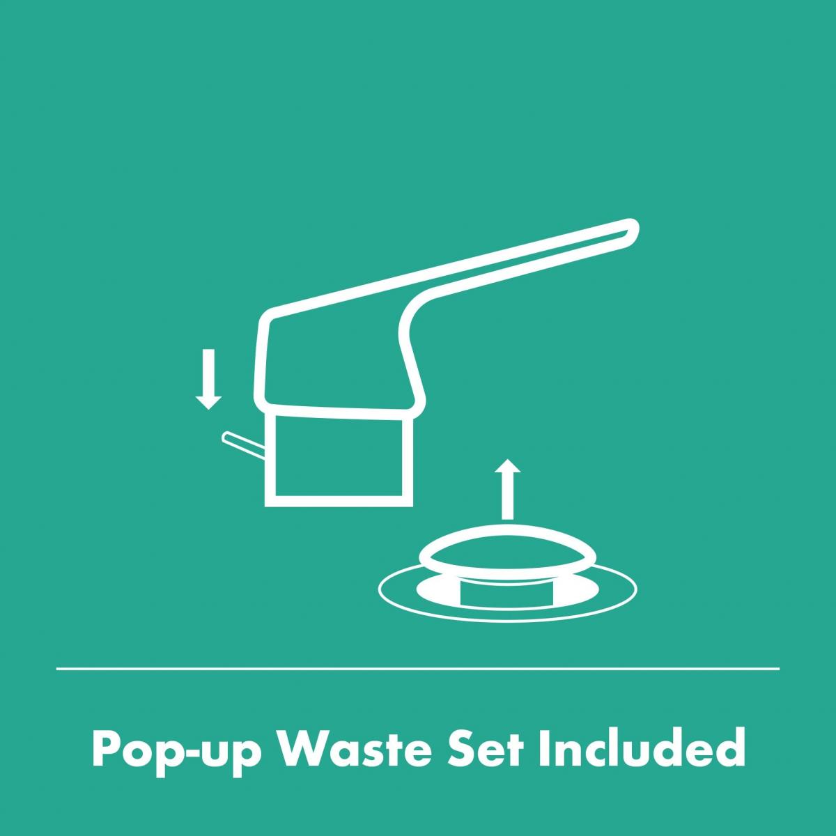 Bateria umywalkowa stojąca HANSGROHE REBRIS E 240 1-uchwyt. 1-otw. chrom