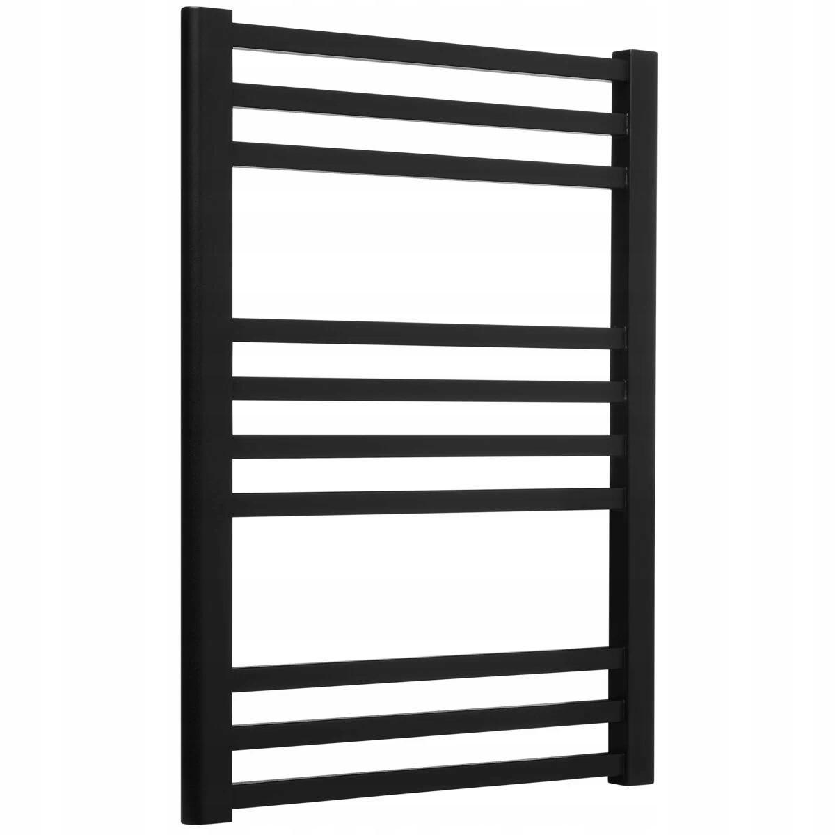 Polski grzejnik łazienkowy LUXRAD MAX 92x50 podł. dolne CZARNY 48h