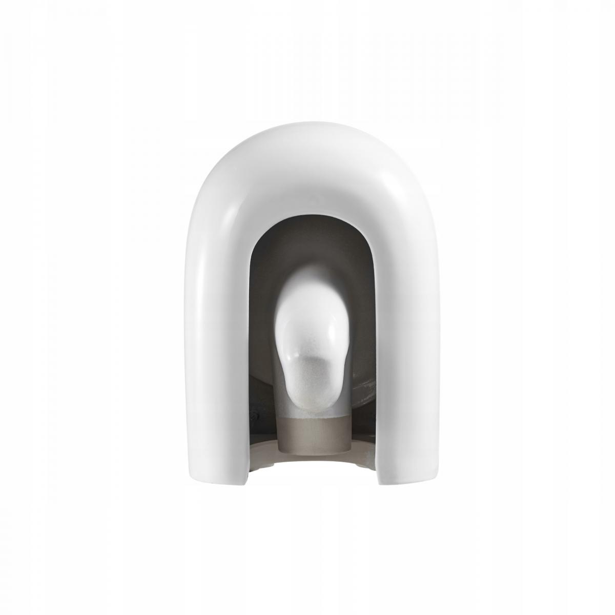 INVENA MISKA WC PODWIESZANA, QFS, KORFU OKRĄGŁA, Z DESKĄ WOLNOOPADAJĄCĄ