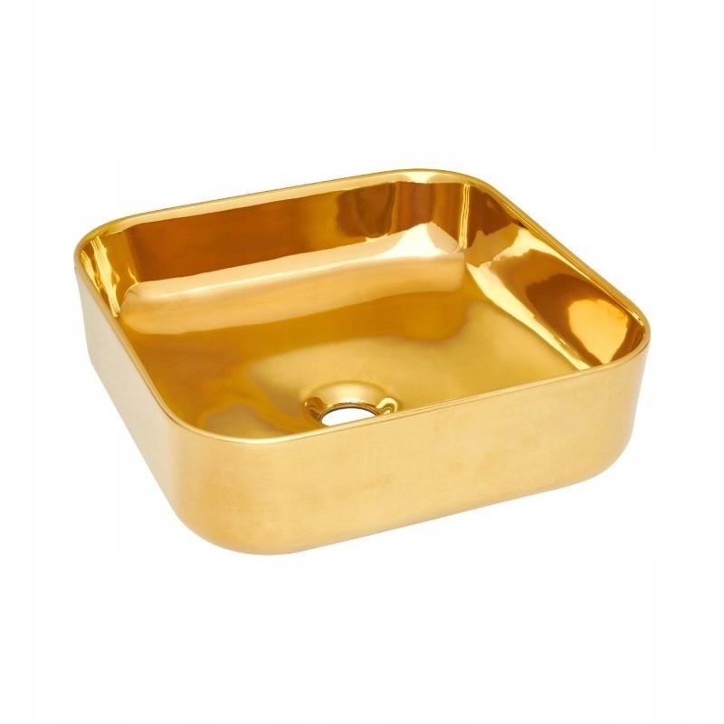 Umywalka nablatowa INVENA MALAGA ZŁOTA 39cm 48h