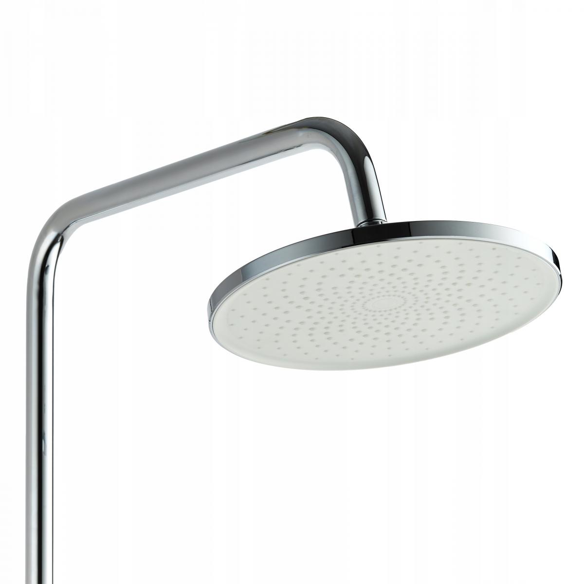 INVENA DESZCZOWNIA Z BATERIĄ NATRYSKOWĄ RIKIA CHROM