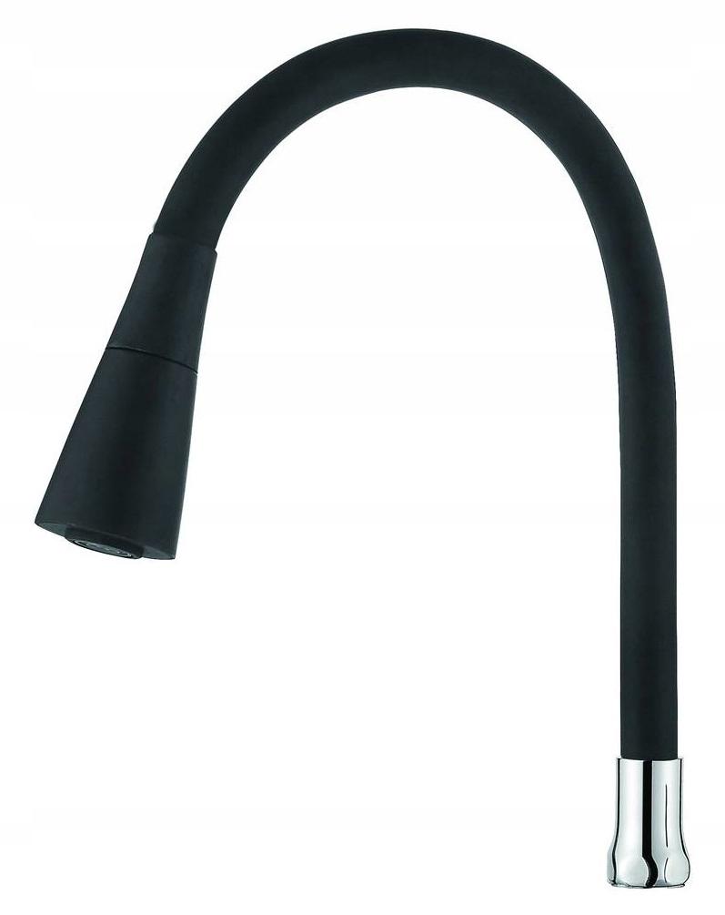 INVENA JEDNOFUNKCYJNA ELASTYCZNA WYLEWKA DO BATERII ZLEWOZ, SZARA