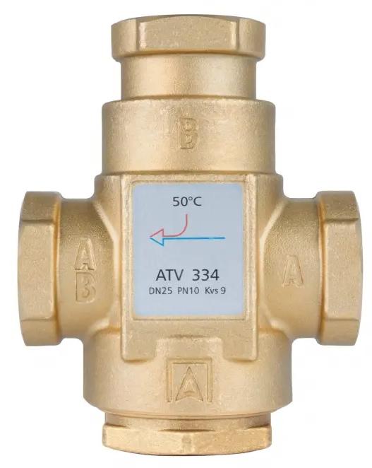 AFRISO Zawór temperaturowy ATV 334, DN25, Rp 1 cal, kvs 9, 50°C