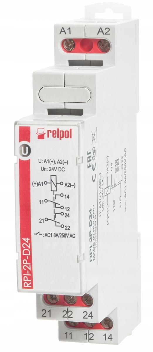 RELPOL Przekaźnik instalacyjny RPI-2P-D24