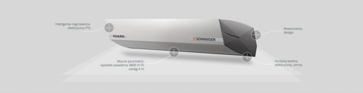 Sonniger Kurtyna powietrzna GUARD 150E 6-11 kW 48h