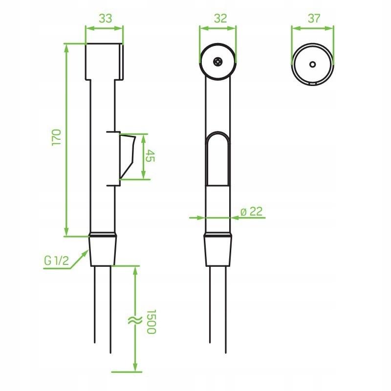 Bateria natryskowa podtynkowa Hansgrohe Logis srebrny