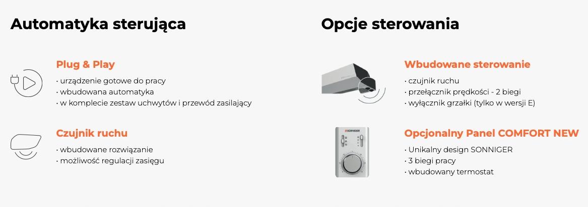 SONNIGER Kurtyna powietrzna GUARD ONE 100E