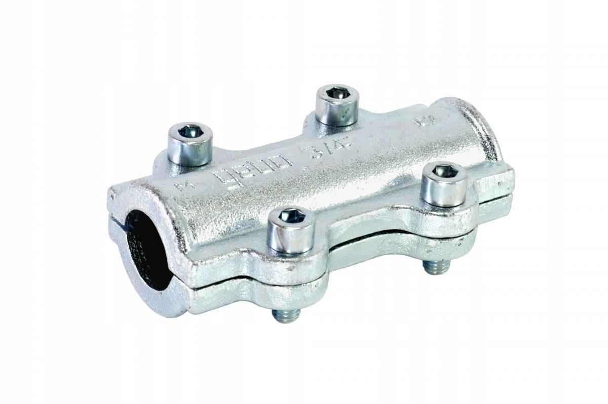 Obejma naprawcza długa Gebo DS 1/2 do rur stalowych