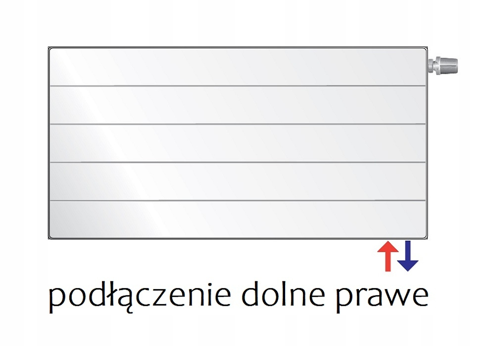 Grzejnik dekoracyjny IDMAR V 22 600x1200 DEKO dolny ANTRACYT