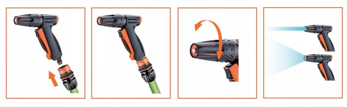 CELLFAST Zraszacz pistoletowy mosiądz BRASS /etykieta/