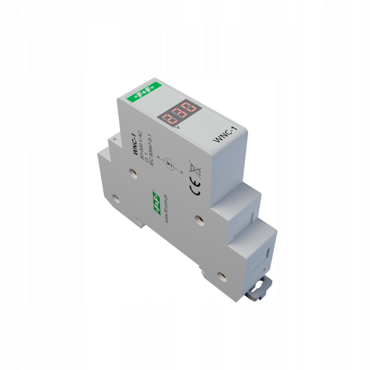 F&F Modułowy wskaźnik napięcia - 1 fazowy LCD WNC-1