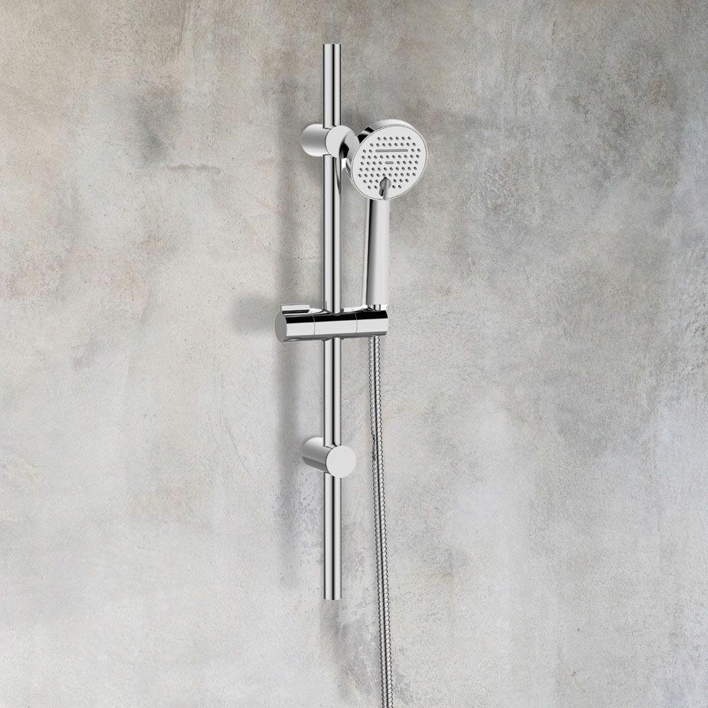 INVENA ZESTAW NATRYSKOWY NA DRĄŻKU GABRO PLUS, CHROM 2F