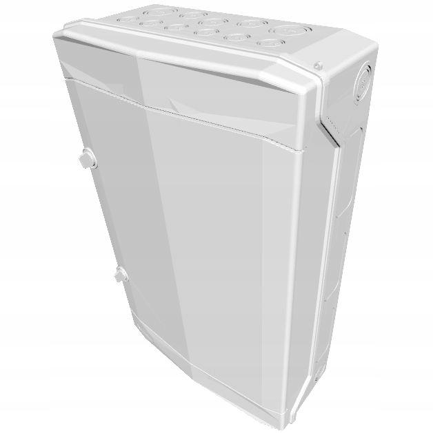 Rozdzielnica natynkowa ECH-36PT-s 36 modułów drzwi transparentne IP65 1500V