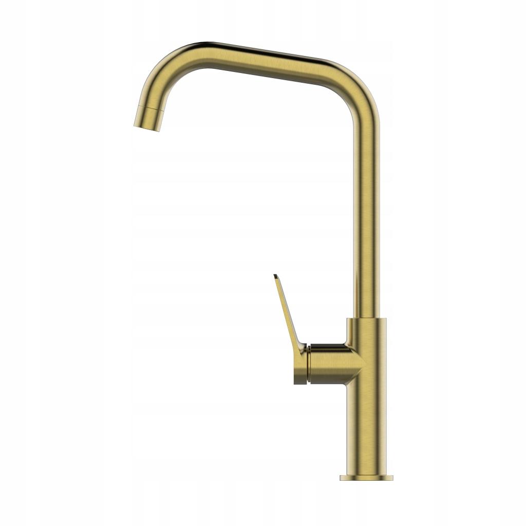 INVENA BATERIA ZLEWOZMYWAKOWA ALONIA INVENA TREND, ZŁOTO SZCZOTKOWANE