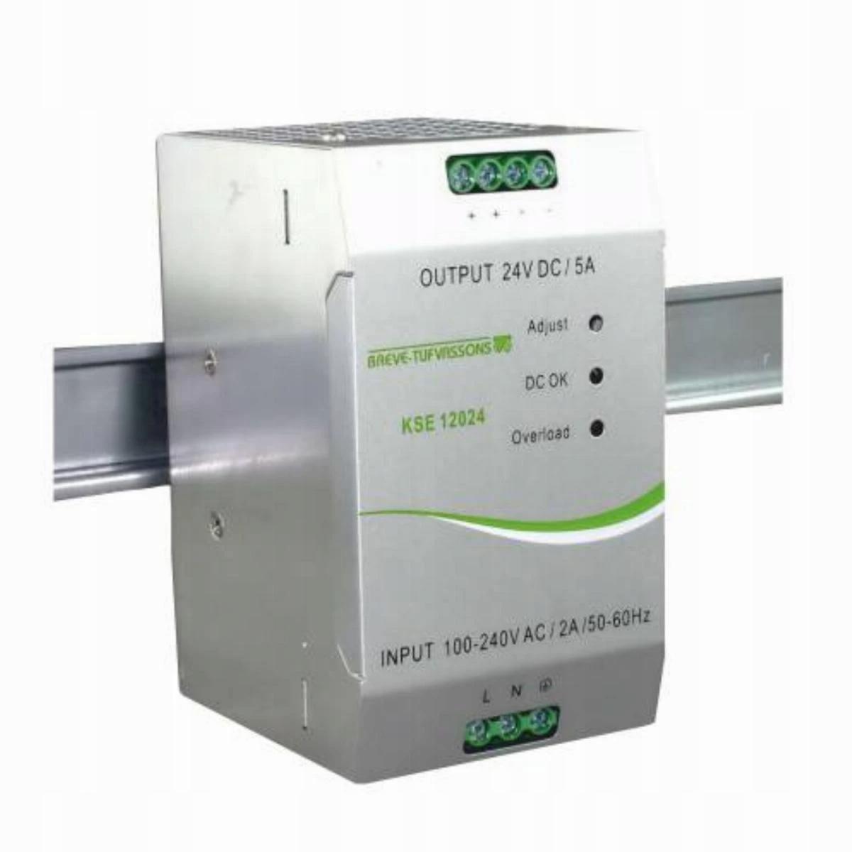 BREVE Elektroniczny zasilacz impulsowy prądu stałego 12024 230/24VDC 5A
